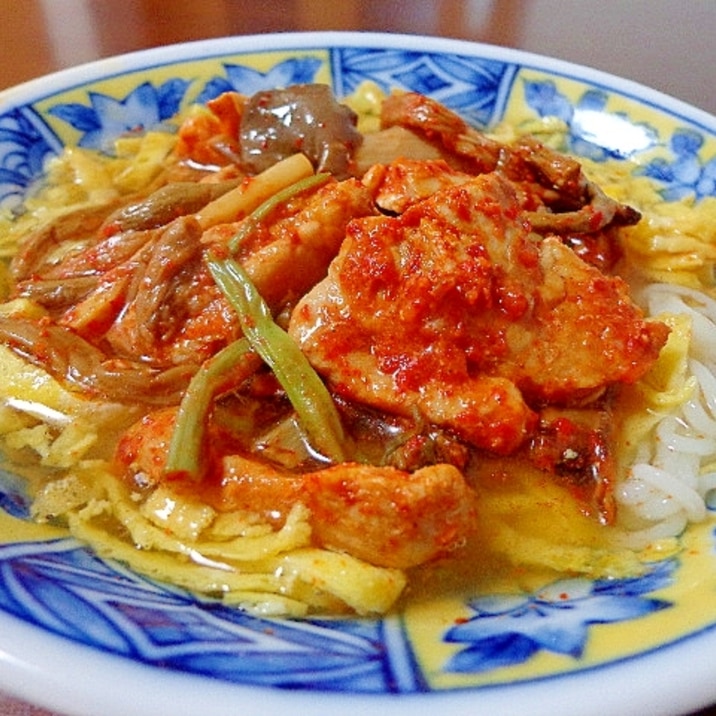 豚山菜キムチ冷麺